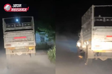 अवैध सागौन लकड़ी से भरी पिकअप पकड़ी,फरार हुआ कथित लकड़ी तस्कर