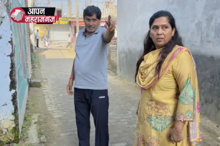 नगर पालिका अध्यक्ष पुष्पलता मंगल ने पुल निर्माण कार्यों का किया निरीक्षण