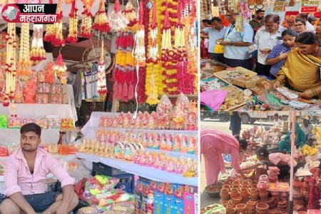 धनतेरस-दिवाली से पहले महराजगंज के बाजारों में बढ़ी रौनक