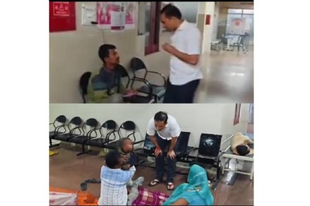 डीएम ने महराजगंज जिला संयुक्त चिकित्सालय का किया औचक निरिक्षण
