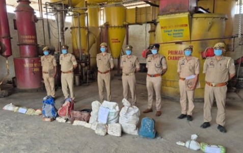 Maharajganj News : 'ऑपरेशन दहन' में जली करोड़ों की नशे की खेप, पुलिस का बड़ा एक्शन