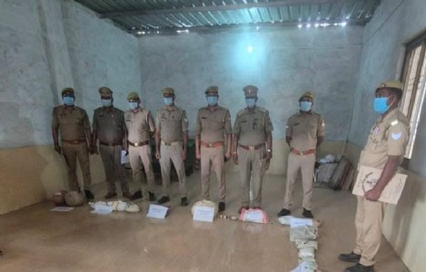 Maharajganj News : नशा मुक्त समाज की ओर बड़ा कदम, ऑपरेशन दहन में लाखों के मादक पदार्थ नष्ट