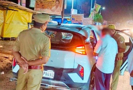 Maharajganj News : रातभर अलर्ट रही घुघली पुलिस, वाहनों की जांच और चालान से मची हलचल