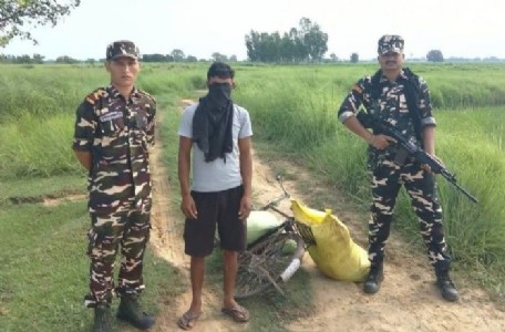 UP News : भागने की कोशिश हुई नाकामयाब, एसएसबी ने बॉर्डर पर तस्कर को दबोचा