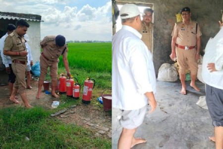 Maharajganj News: त्योहारों से पहले अलर्ट मोड में महराजगंज पुलिस, पटाखा गोदामों का किया निरीक्षण