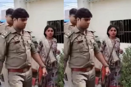 Maharajganj News: महराजगंज में जमीन विवाद ने लिया गंभीर मोड़, लाइसेंसी सिंगल बैरल बंदूक लेकर चौकी पहुंची युवती